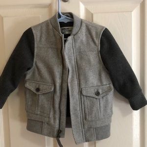 Toddler boy gray jacket